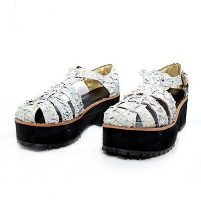 Sandalias hechas de cuero de mondongo de Visceral  col - V - 2013-14